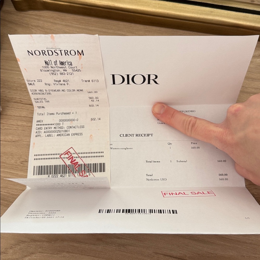 Dior 30 Montaigne black and gold sunglasses - Picture 6 of 6